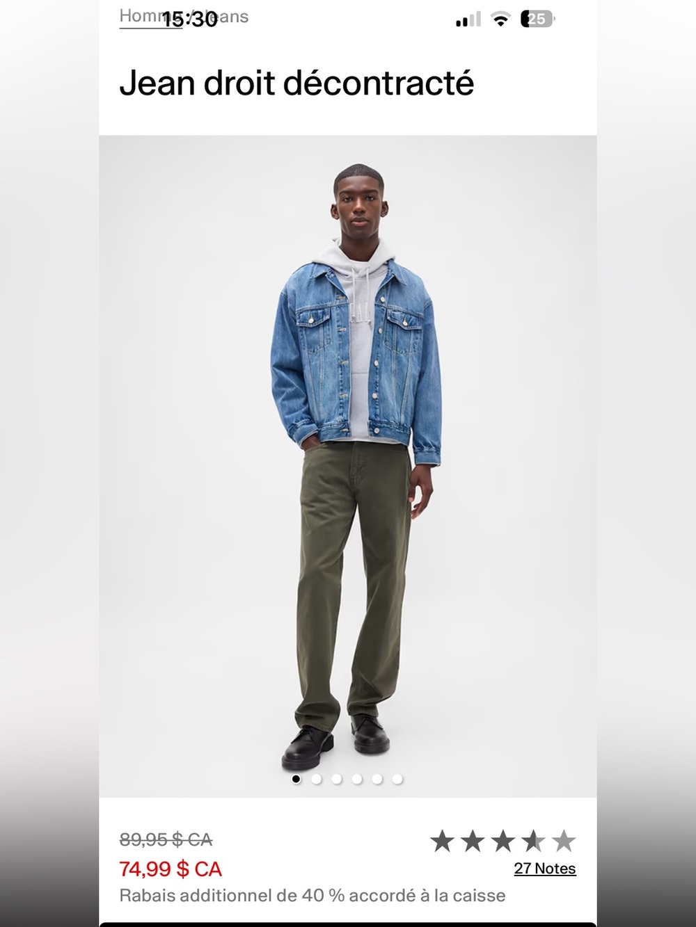 Relaxed straight jeans